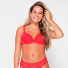 LingaDore Daily BH med bøjle, rød - 1400-1 - 05 - Red