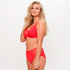 LingaDore Daily Plus Size BH med bøjle, rød - 1400-5A - 05 - Red