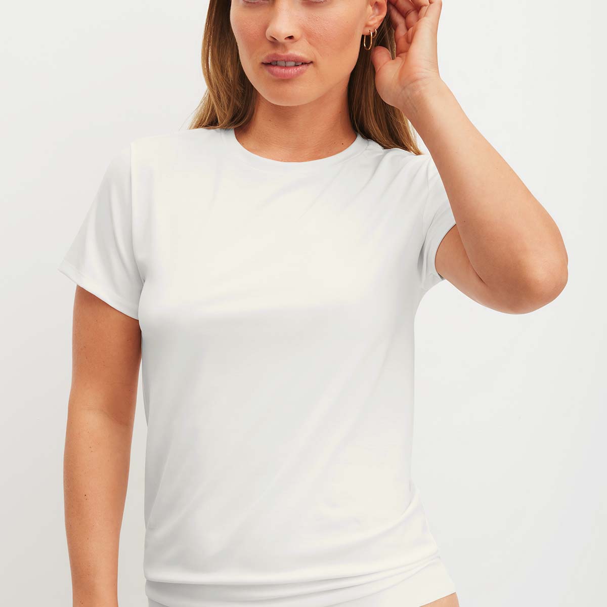 Calida Natural Skin t-shirt, hvid - 14859 - 910 - Star White