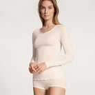 Calida True Confidence bluse, lyserød - 15435 - 090 - Light Ivory
