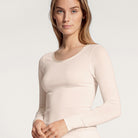 Calida True Confidence bluse, lyserød - 15435 - 090 - Light Ivory