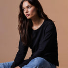 Norvig Ladies O-Neck t-shirt, sort - 1554 - SORT - Black