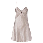 Lady Avenue Pure Silk natkjole, beige - 19201 - 1500 - Bailey