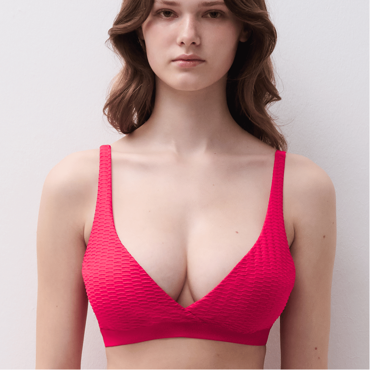 Femilet Bonaire bikini top uden bøjle, pink - FS4260 - A57 - Pomegranate