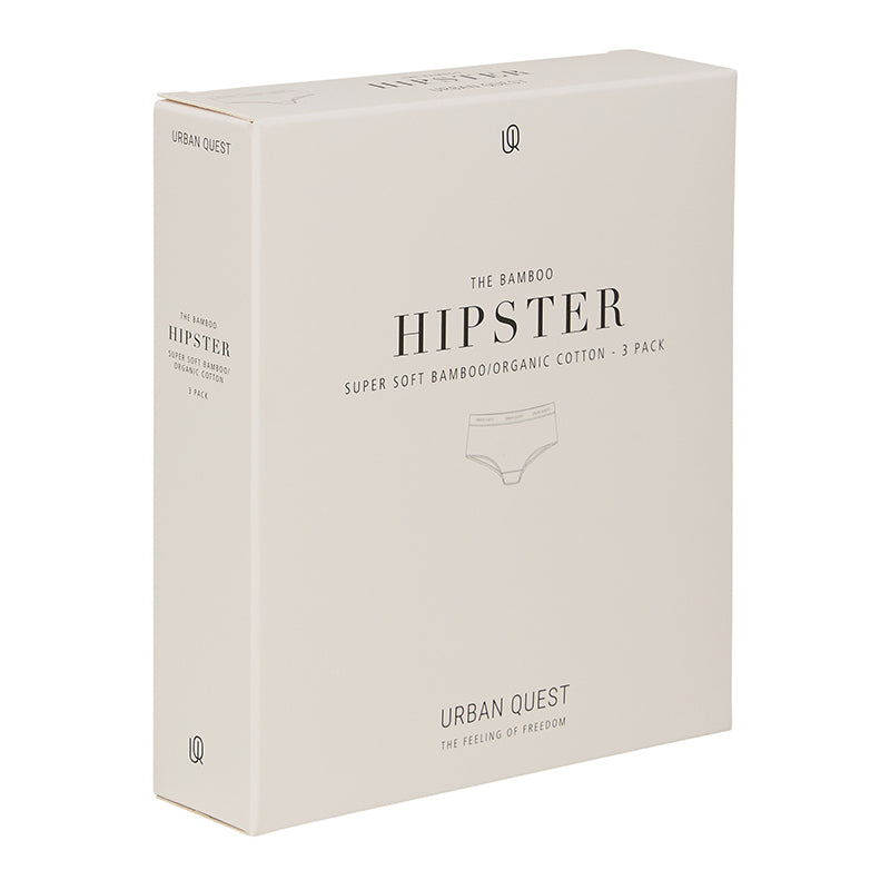 Urban Quest 3-Pack hipster trusse, hvid - UQ1160 - 1000 - White