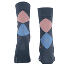 Burlington Marylebone strømper, blå - 22073 - 6688 - Dark Blue Mel.