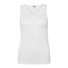 Lady Avenue Silk Jersey top, hvid - 23-10423 - 00 - Off White