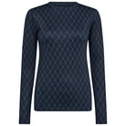 Hype The Detail Printed bluse, blå - 3-200-14 - 42 - Blue