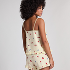 Hunkemöller Short Woven Ruffle natshorts, gul - 302073 - HKM Yellow - HKM Yellow