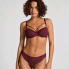 Hunkemöller Isadora BH med bøjle, bordeaux - 302412 - ZINFANDEL - Zinfandel