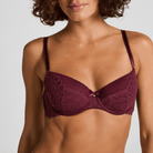 Hunkemöller Isadora BH med bøjle, bordeaux - 302412 - ZINFANDEL - Zinfandel