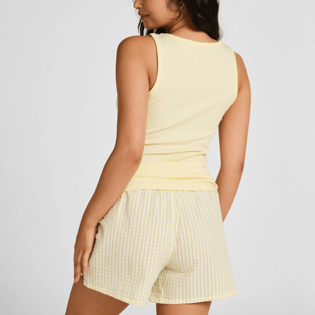 Hunkemöller natshorts, gul - 304594 - ANISE FLOWER - Anise Flower