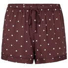 Hunkemöller natshorts, brun - 306100 - Deep Mahogany - Deep Mahogany