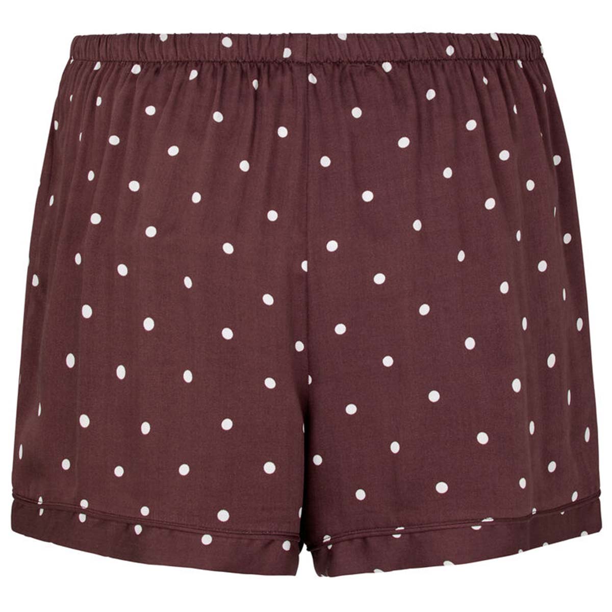 Hunkemöller natshorts, brun - 306100 - Deep Mahogany - Deep Mahogany