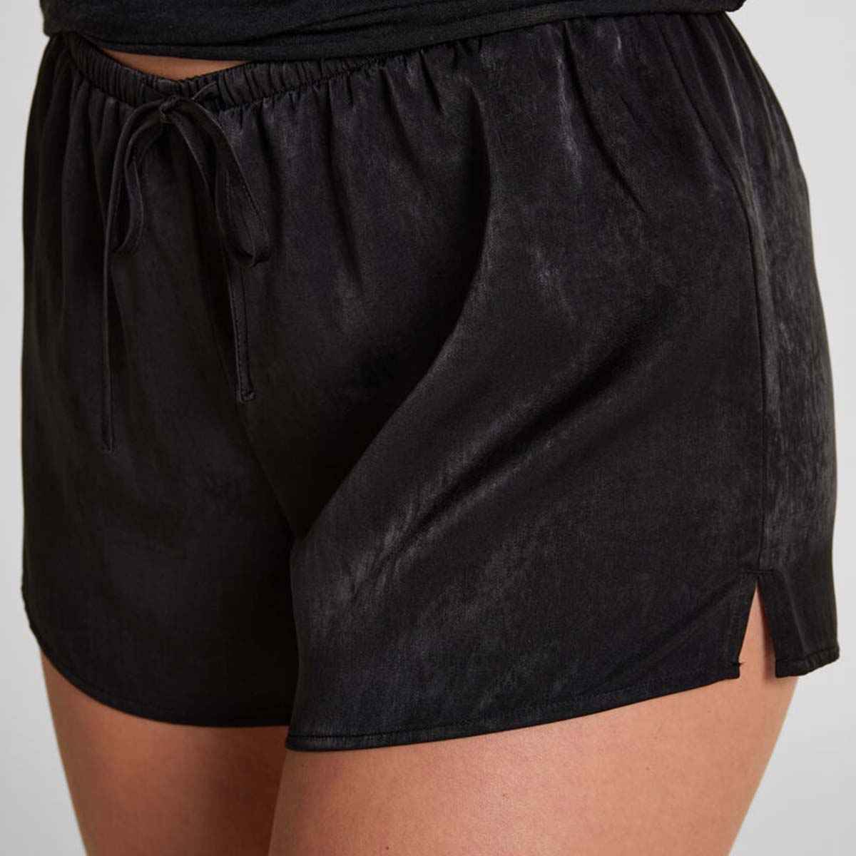 Hunkemöller Ayla natshorts, sort - 306169 - Caviar - Caviar
