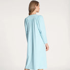 Calida Soft Cotton natkjole, blå - 33000 - 700 - Light Blue