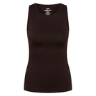 Zebdia Women Seamless tank top, brun - 35015 - 8003 - Black Coffee