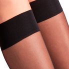 Falke Seidenglatt 15 Den knæstrømper, sort - 41790 - 3009 - Black