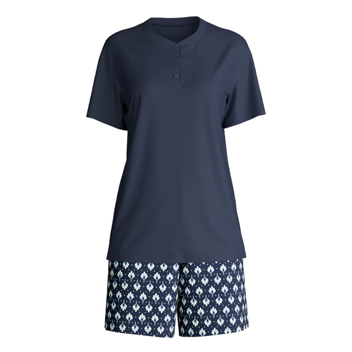 Calida Daylight Dreams pyjamas, blå - 42226 - 488 - Peacoat Blue