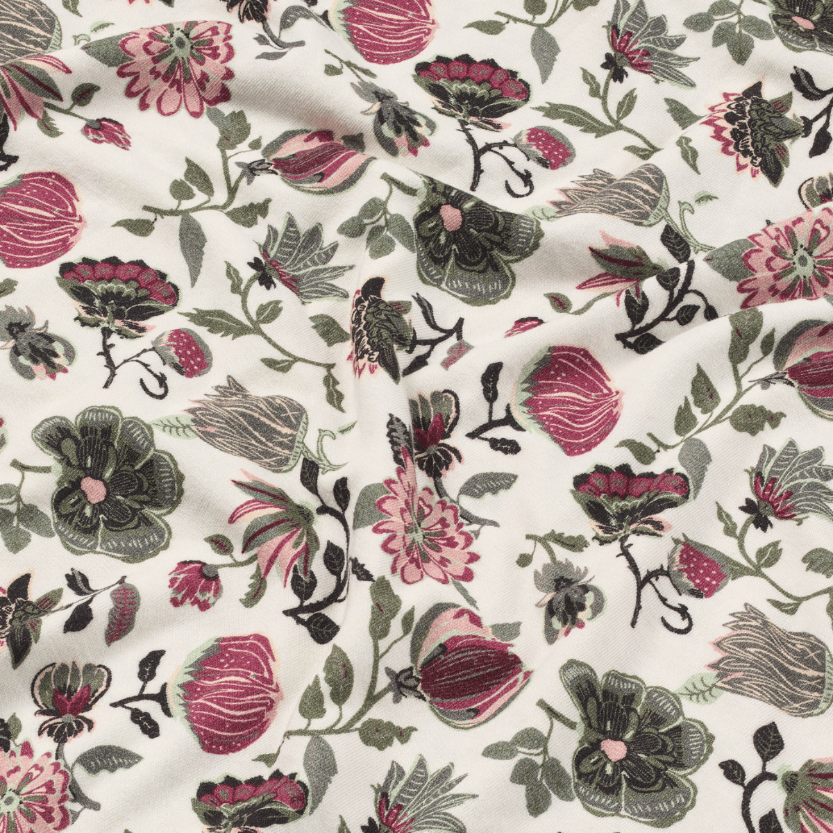 Lady Avenue Bamboo natkjole, multi - 78-2490 - 1082 - Forrest Flower