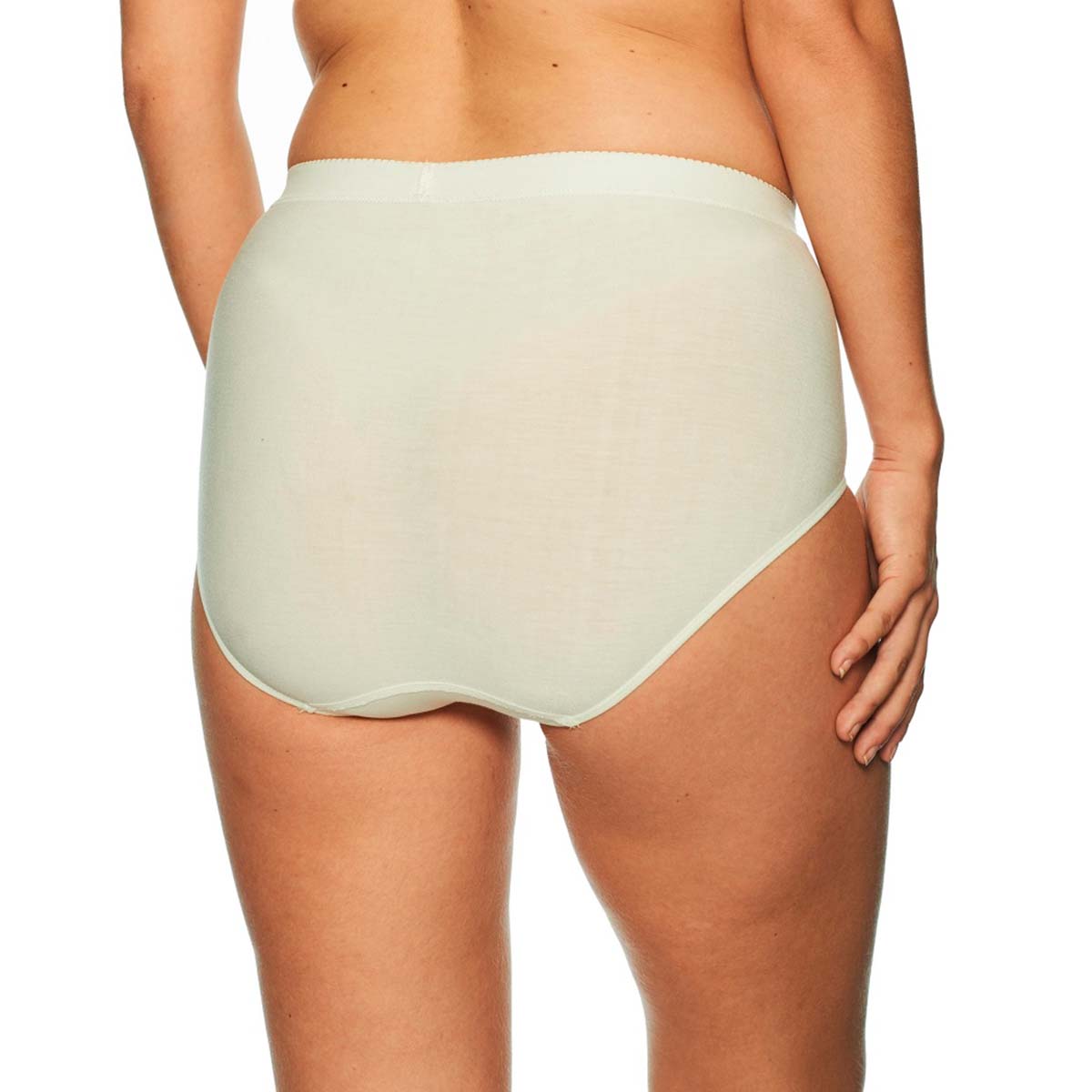 Lady Avenue Bamboo midi trusse, hvid - 50-40532 - 00 - Off White