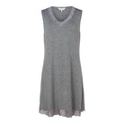 Lady Avenue Bamboo natkjole, grå - 51-20515 - 211 - Grey Melange
