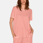 CCDK Bea t-shirt, rød - 60350 - 3029 - Bittersweet Stripe