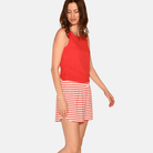 CCDK Kimmy natshorts, rød - 60390 - 3029 - Bittersweet Stripe