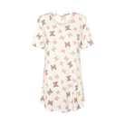 Lady Avenue Bamboo natkjole, hvid - 62-402 - 671 - Desert Butterfly