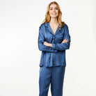 CCDK Josephine natskjorte, blå - 622526 - 4395 - Ensign Blue