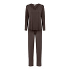 Lady Avenue Bamboo pyjamas, brun - 66734 - 2900 - Brown