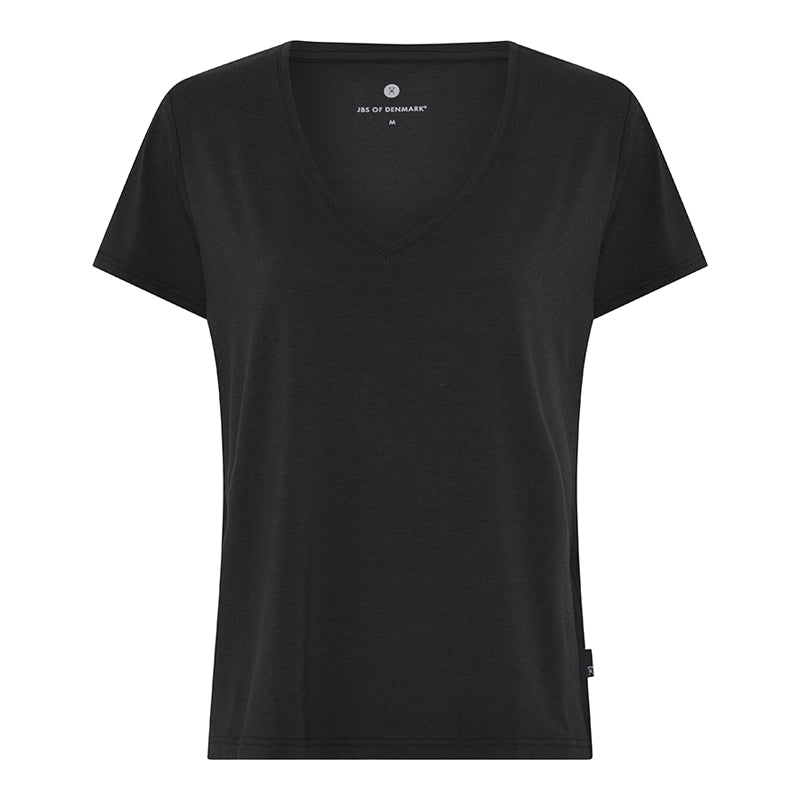 JBS of Denmark Bamboo Blend V-Tee t-shirt, sort - 8-11230-20 - 9 - Black