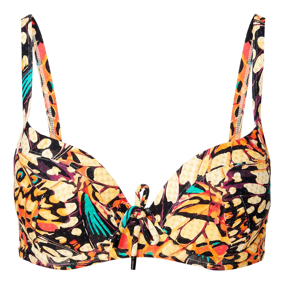 LingaDore Butterfly Breeze bikini top med bøjle, multi - 8219BT - 356 - Butterfly Print