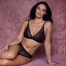 Wacoal Abellia tanga trusse, sort - WE601770 - BLK - Black