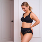 Plaisir Beate Plain BH med bøjle, sort - 619431 - 1 - Black