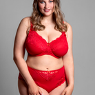 Plaisir Beate Plain BH med bøjle, rød - 619431 - 4 - Red