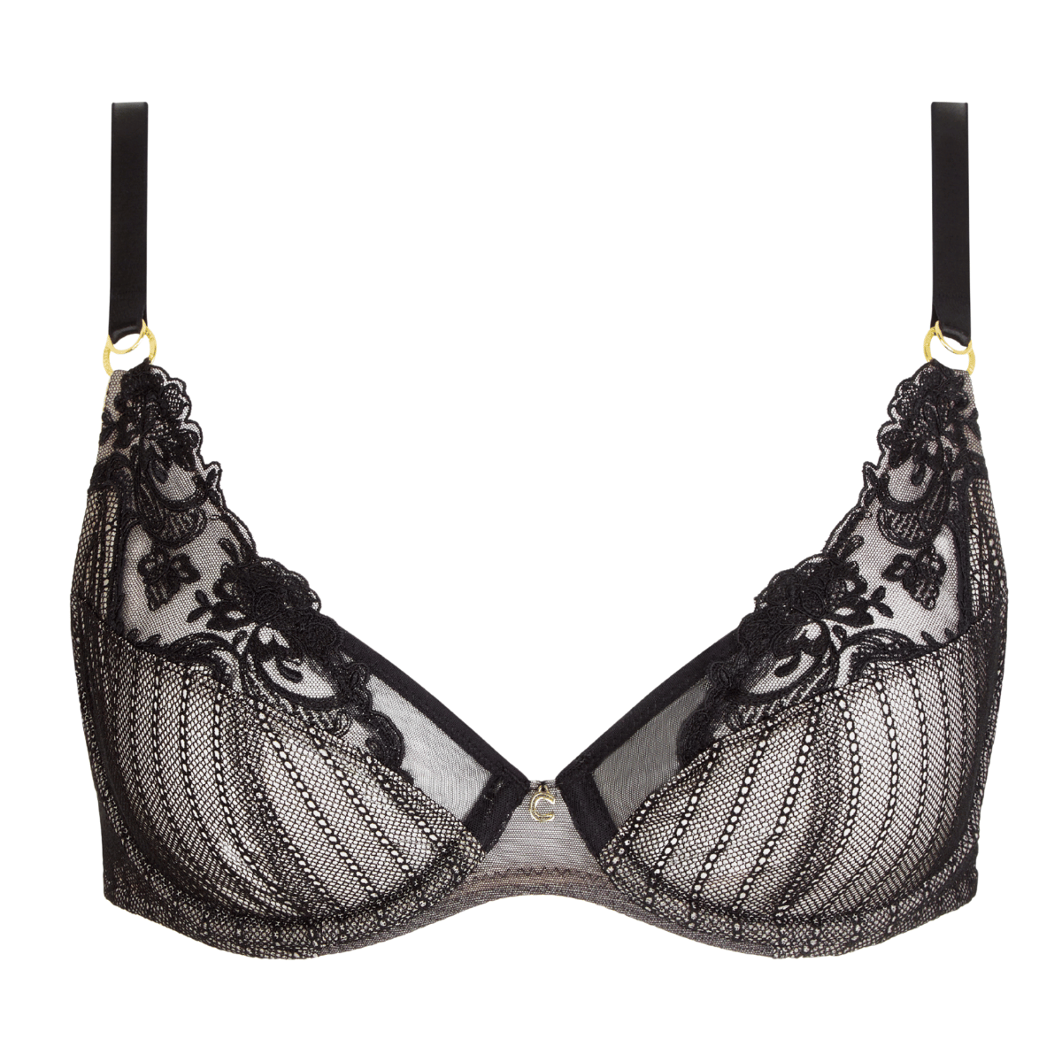 Chantelle Cabaret Sauvage BH med bøjle, sort - C13YM0 - 011 - Black