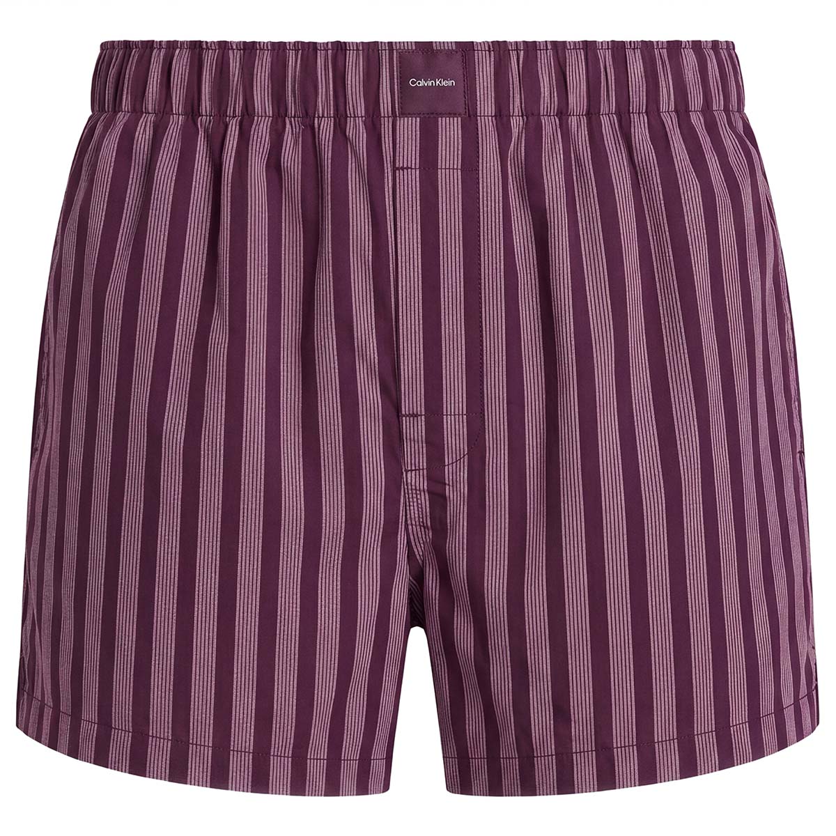 Calvin Klein natshorts, lilla - LV00QS7596 - 4I7 - Bespoke Stripe+Dark Purple