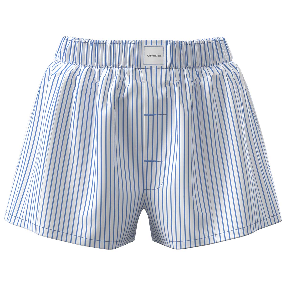 Calvin Klein natshorts, lyseblå - LV00QS7596 - 2NE - Sera Stripe Blue Descent