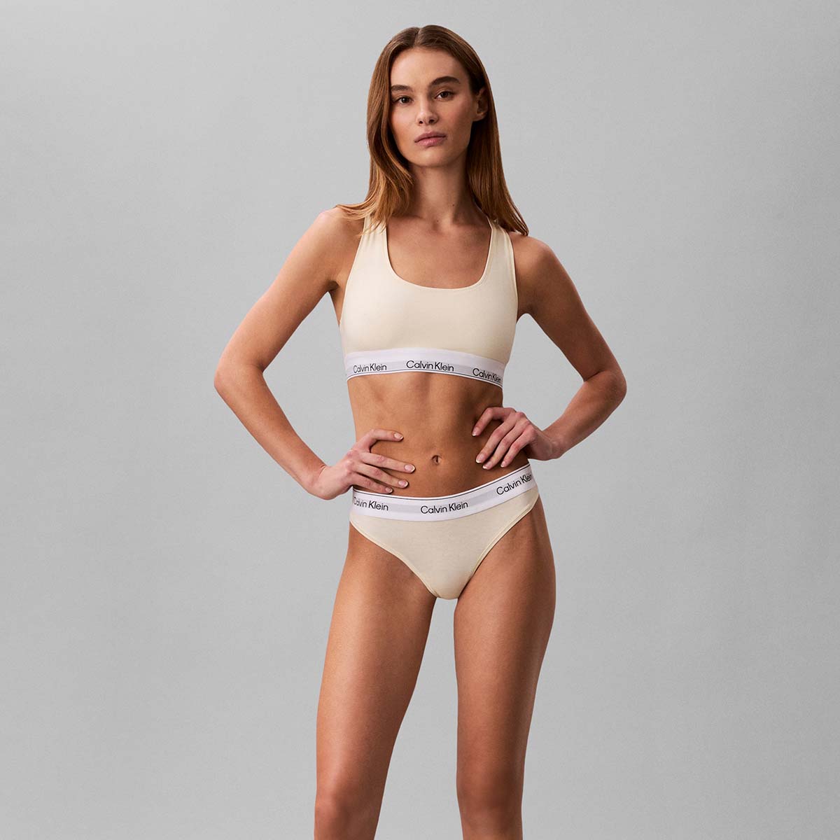 Calvin Klein Icon g-streng, gul - LV00QF8518 - ZRK - Pear Sorbet