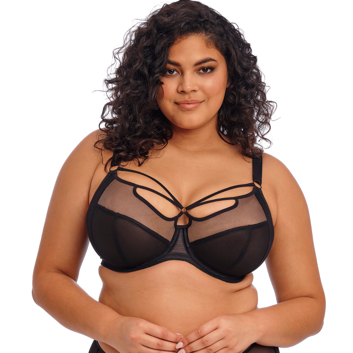 Elomi Sachi plunge BH, sort - EL4350 - BLK - Black