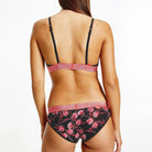Calvin Klein Lingeri Unlined Triangle bralette BH, sort - F6690E - V35 - Black V-Day