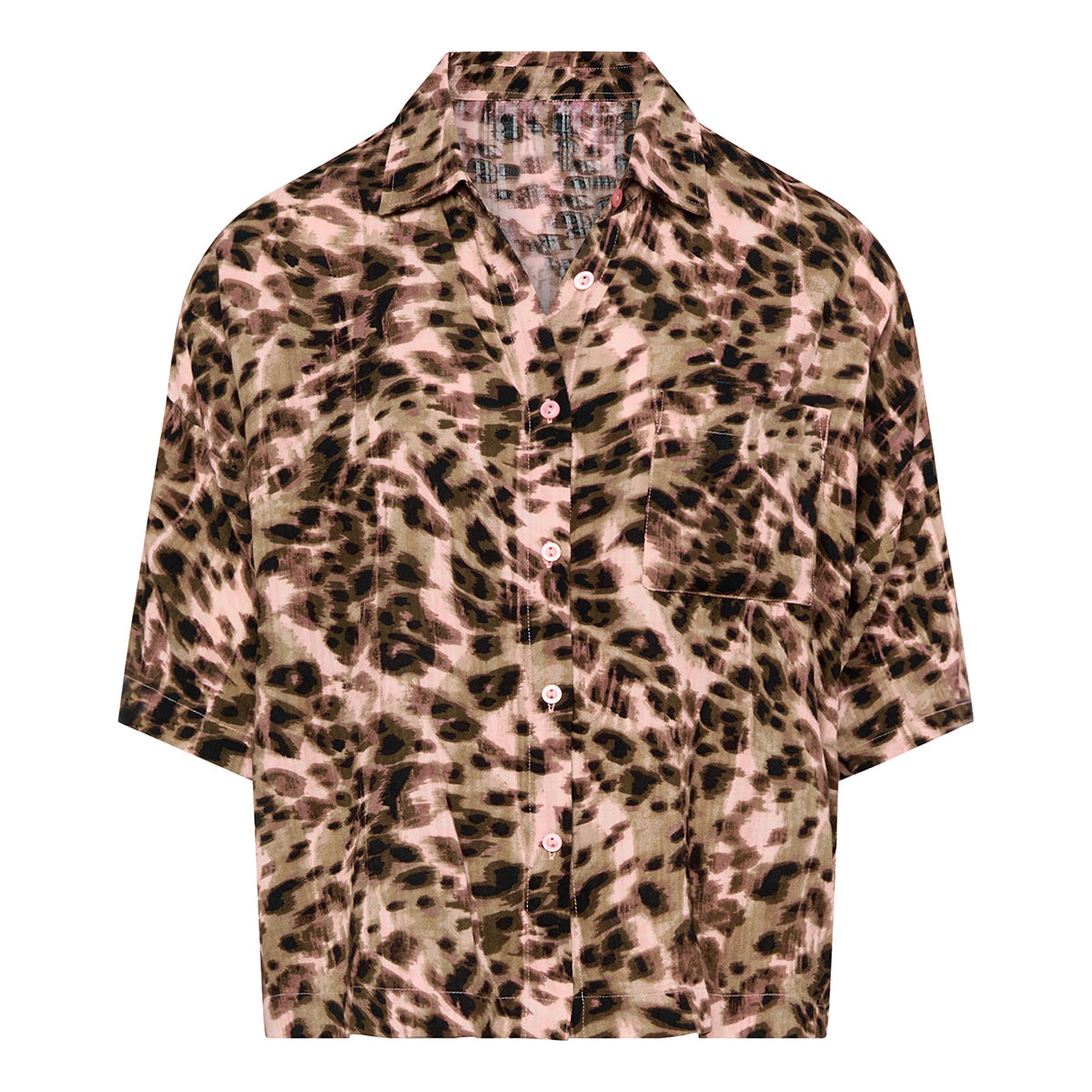 Femilet Layla top, leopard - FNAGJ5 - D89 - Acorn Leo