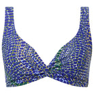 Femilet Taula bikini top uden bøjle, blå - FS72QA - C87 - Blue Snake