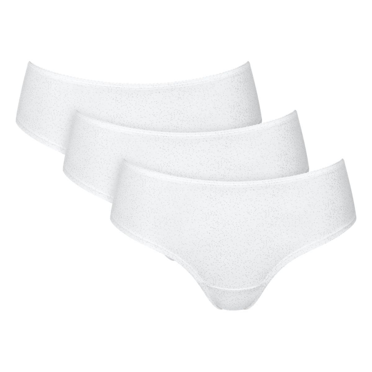 Sloggi Ultimate Sparkle 3-pak hipster trusse, hvid - 10232009 - M015 - White Light Combination