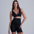 Bye Bra Invisible High Waist shorts, sort - INVHWS - Black - Black