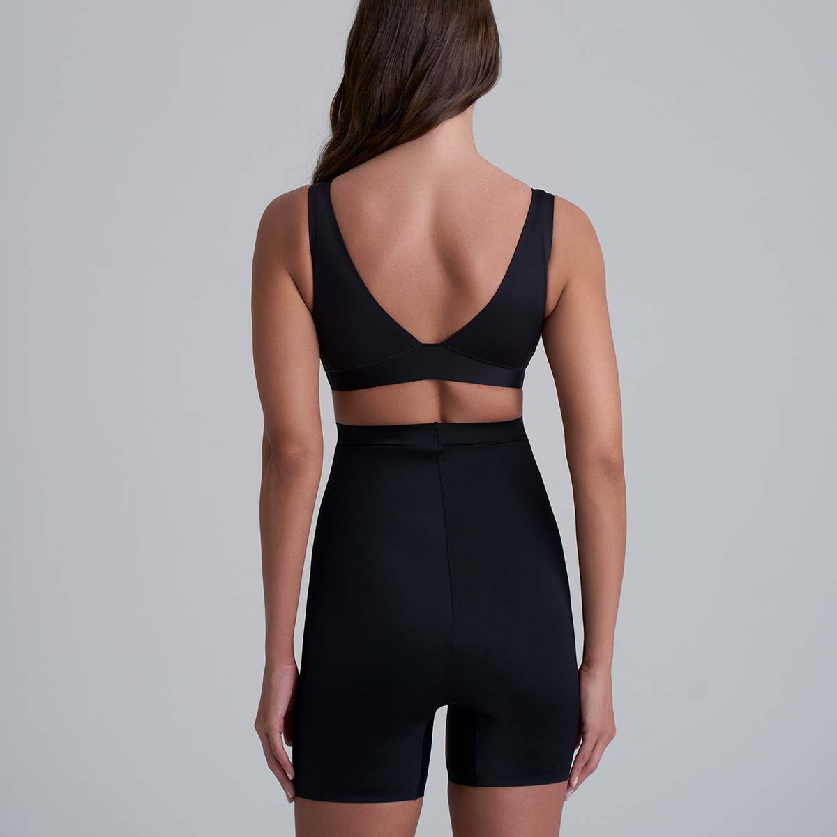 Bye Bra Invisible High Waist shorts, sort - INVHWS - Black - Black