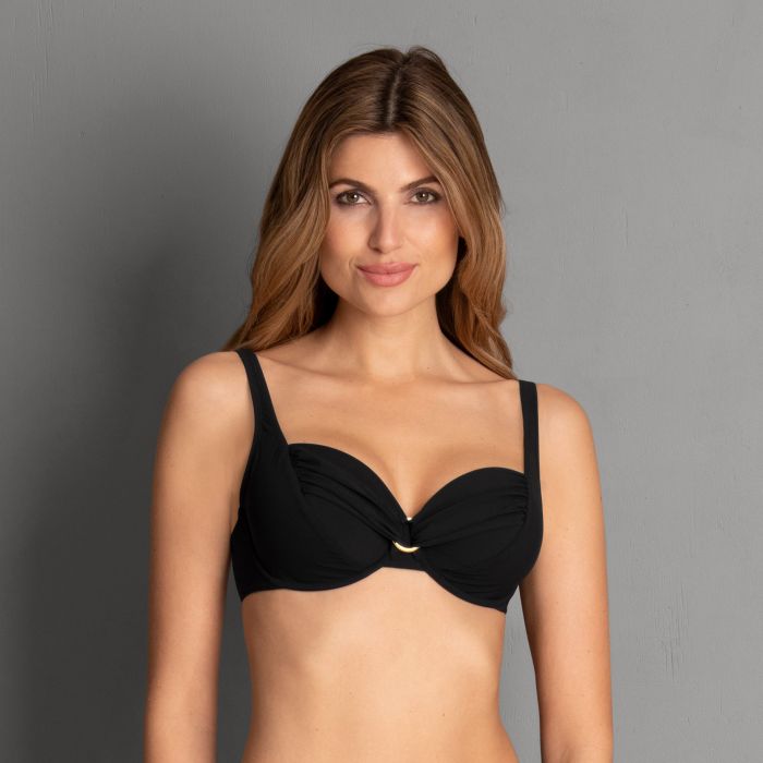 Rosa Faia Hermine bikini top med bøjle, sort - 8411-1 - 001 - Black
