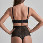 Bye Bra Lacy High Waist Shaping g-streng, sort - LACHWT - Black - Black