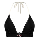 Calvin Klein Graphic Monogram bikini top uden bøjle, sort - LV00Q61225 - UB1 - Black